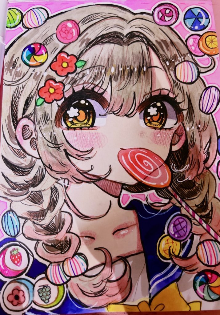 Post by 🐰ももうさぎ🐰💗水彩とコピック💗 on X: 🐶🍭🥞🐻