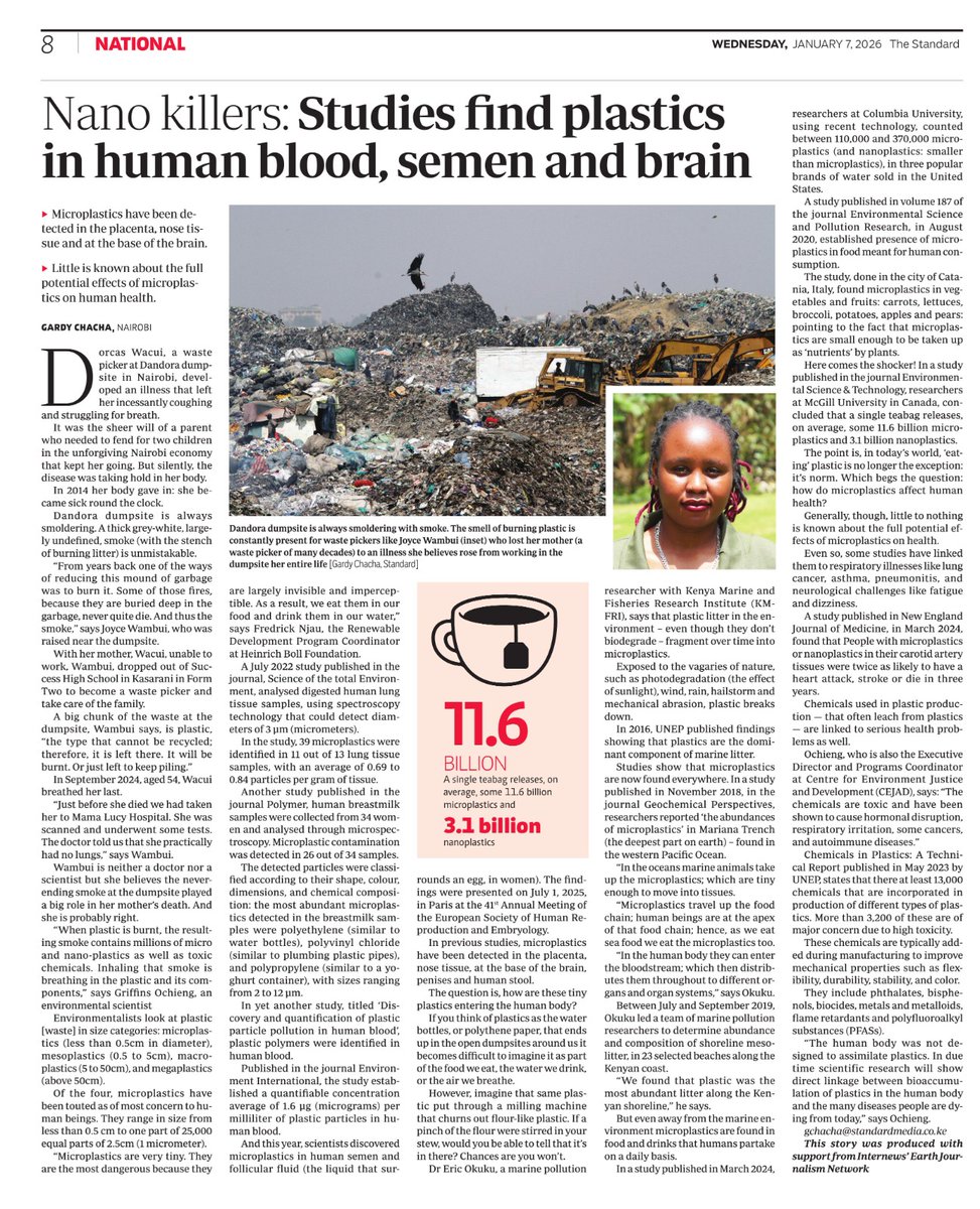 HBSNairobi's tweet image. #Plasticpollution is no longer just in our environment, it is in our bodies.
Microplastics have been detected in human blood, lungs, and breast milk.

A global plastics treaty must address production, not waste alone.
#PlasticTreaty #EnvironmentalJustice #HBSKenya