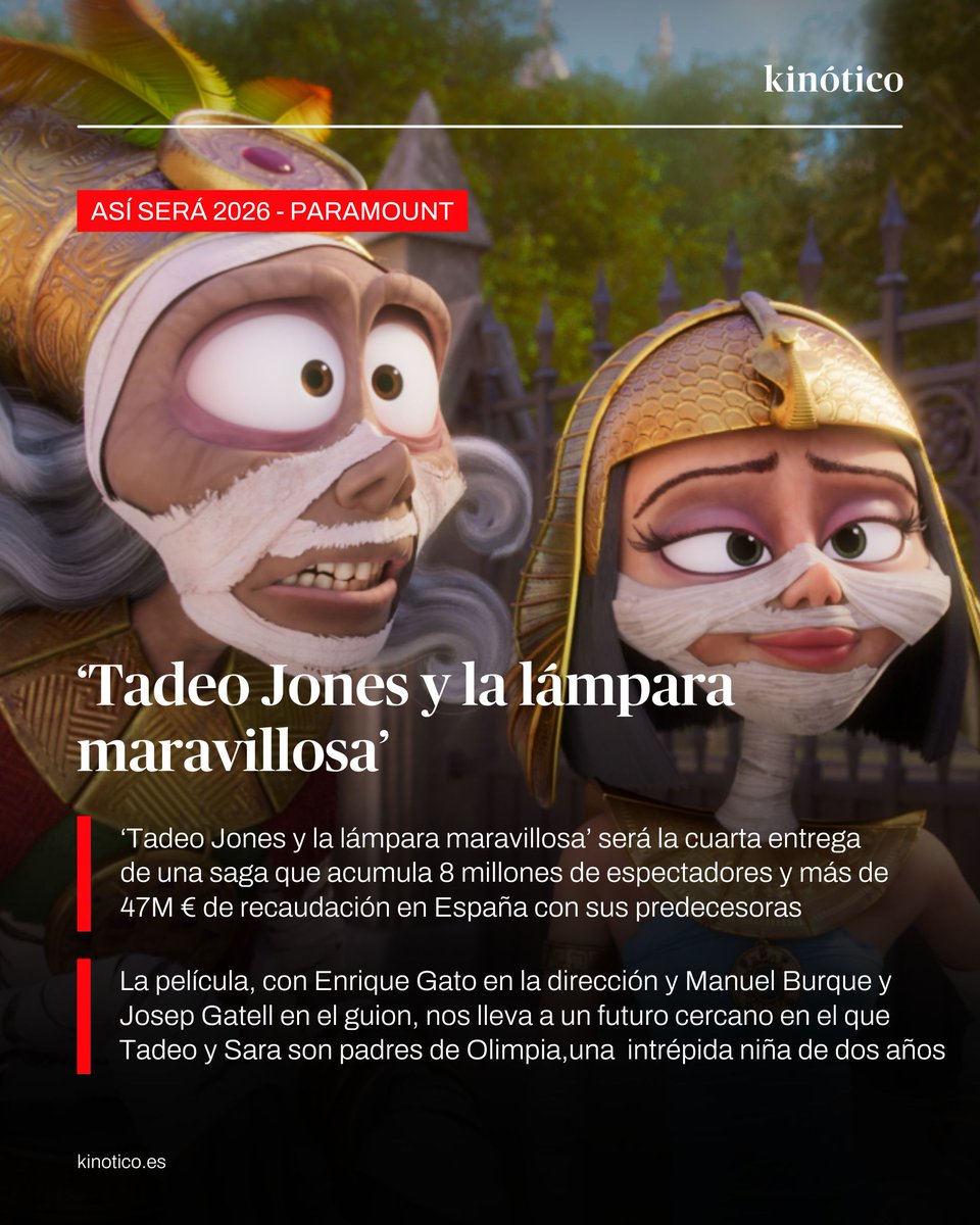 3️⃣ <a href="/DisneyPlusES/">Disney+ España</a> estrenará 'Sacamantecas',
<a href="/filmax/">Filmax</a> presentará 'Esta soledad', de la mano de <a href="/NetflixES/">Netflix España</a> llegará 'El niño' y <a href="/paramount_spain/">Paramount Pictures Spain</a> estrenará 'Tadeo Jones y la lámpara maravillosa'