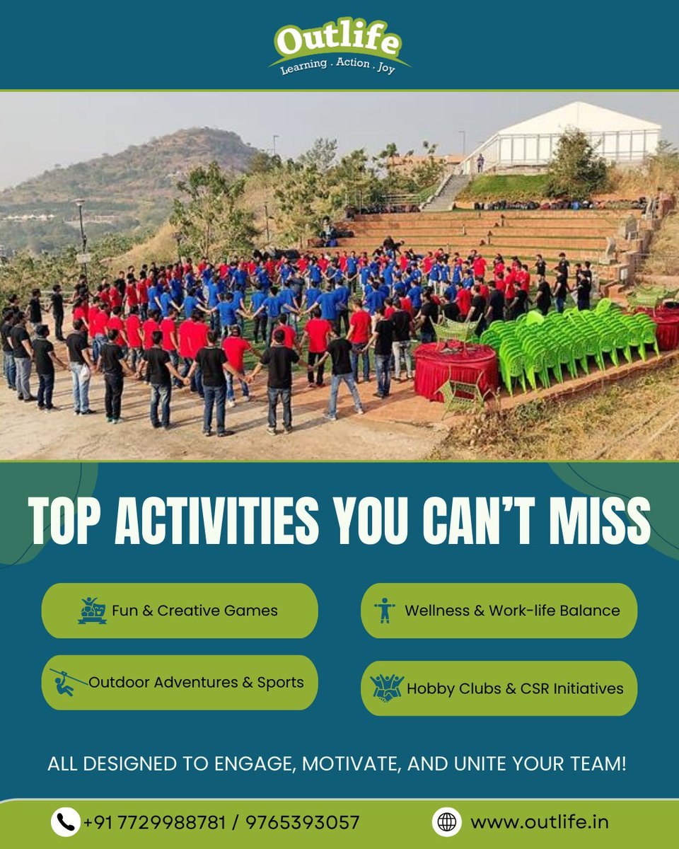 Outlife_in's tweet photo. Energize Your Team!

Boost collaboration and creativity with engaging employee activities!

Top Activities:
Creative Games
Outdoor Adventures
Wellness Programs
Hobby Clubs

#EmployeeEngagement #TeamBuilding #WorkplaceFun #WellnessPrograms #CollaborativeWork #EngagedTeams https://t.co/LIPR8sQ7dO