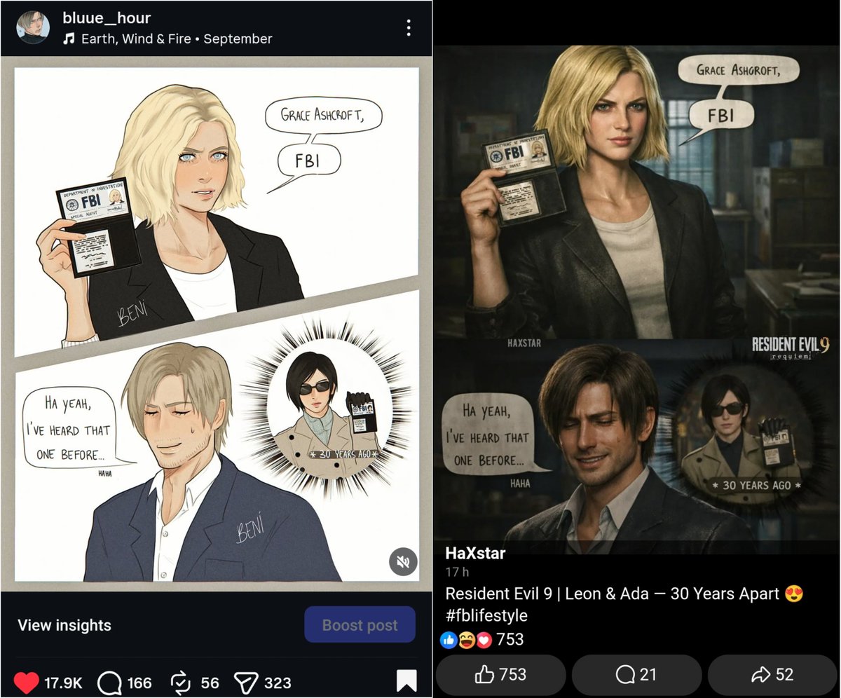 bluue_hour's tweet image. I just woke up to the fact that my RE art was used to train AI again.
Fuck AI, fuck art thieves, and fuck everyone that pretends this is okay.