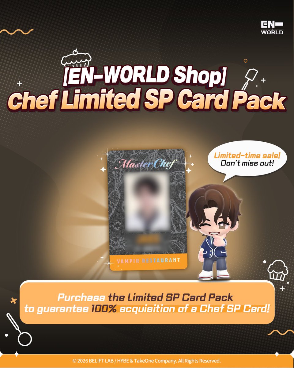 ENHYPEN WORLD シェフ SPカード ヒスン 未使用 【公式通販】