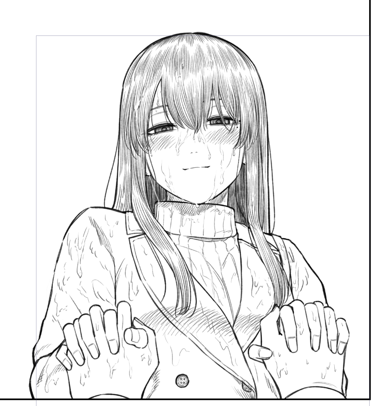 ダメ人間の愛しかた#9 ネーム→下絵→線画→仕上 ネームも良い顔をしている 