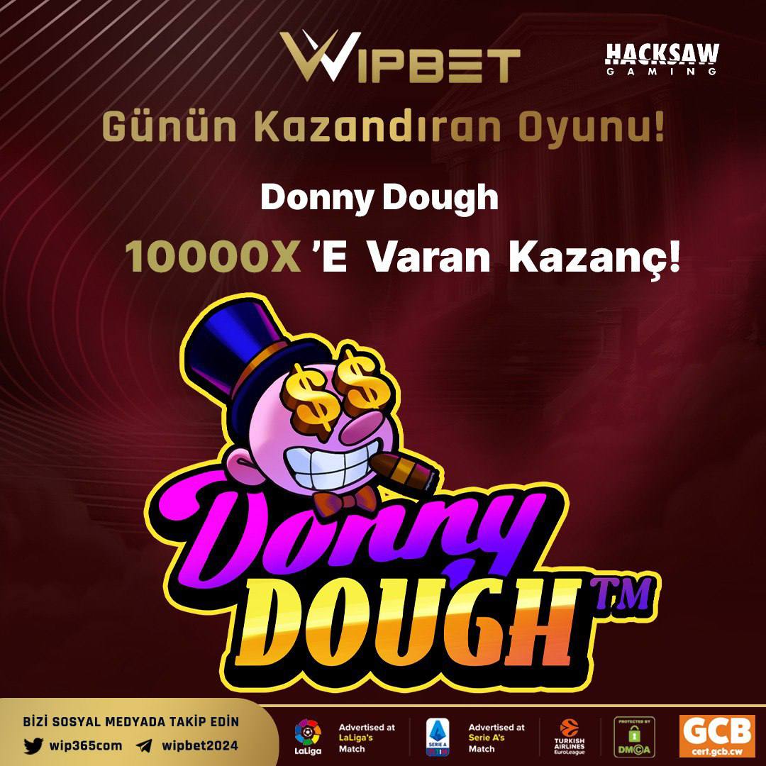 wip365com's tweet photo. 🤡🍩 Donny Dough şimdi Wipbet’te! 🎰✨

🎯 RTP: %96+
💥 Max Win: 10.000x’e kadar
🎁 Sticky Bonus sembolleri ve sürpriz Free Spin’lerle heyecan hiç bitmiyor! 🚀🍀

✔️#Wipbet Güncel Giriş Adresine https://t.co/jjCYz88nAN Adresi Üzerinden Ulaşabilirsiniz https://t.co/cKvJQc4Lz7