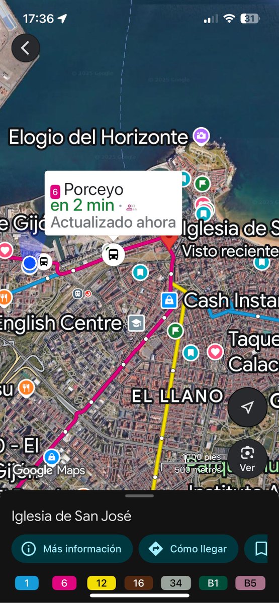 GijonBus's tweet photo. #EMTUSAconecta
🚍✨ ¿Has probado la integración de paradas y rutas de EMTUSA en Google Maps 📍🚌?
Ahora puedes:
😀 Consultar horarios actualizados al minuto
😲 Ver en tiempo real dónde está tu bús
🧐 Planificar rutas más eficientes
🙃 Evitar esperas innecesarias https://t.co/fOAm2mim3d