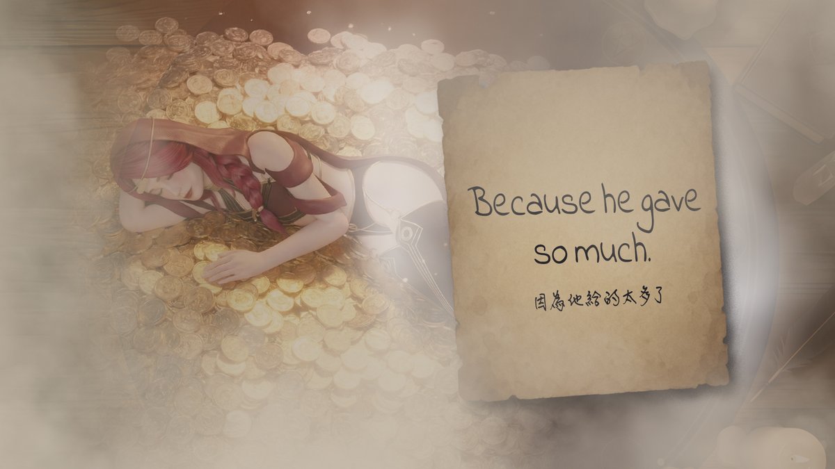RiseofErosJp's tweet photo. 感謝至高者的睿智！

謎題6「安的夢境」答案就是 (D)錢和更多的錢
！
公布謎題線索6：因為他給的太多了

謎題線索已全數結束，請至高者準備最後回答！

#慾神幻想 #finderos https://t.co/YW8O84lLAg