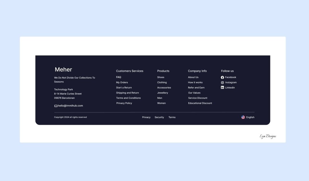 EvelynOlal17356's tweet photo. Happy Wednesday π©βπ»
I designed a simple and clean website footer design. Focused on easy navigation, clear structure, and a modern look to help users find what they need quickly.
#UIUXDesign #WebDesign #FooterDesign #Figma #LynDesigns #DesignInspo https://t.co/X1lGsTOoLS
