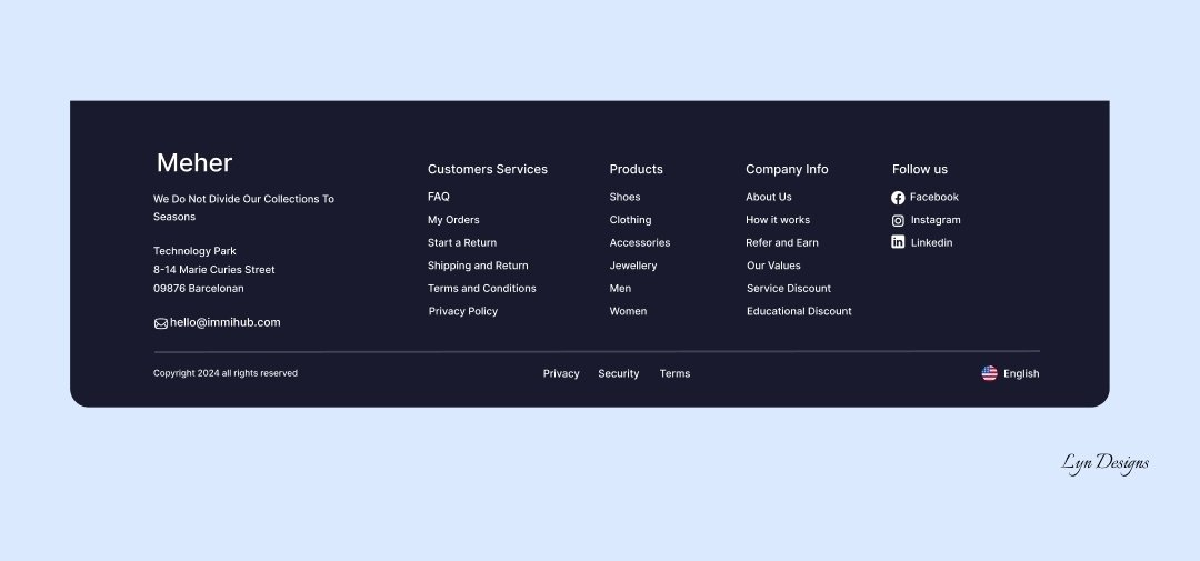 EvelynOlal17356's tweet photo. Happy Wednesday π©βπ»
I designed a simple and clean website footer design. Focused on easy navigation, clear structure, and a modern look to help users find what they need quickly.
#UIUXDesign #WebDesign #FooterDesign #Figma #LynDesigns #DesignInspo https://t.co/X1lGsTOoLS