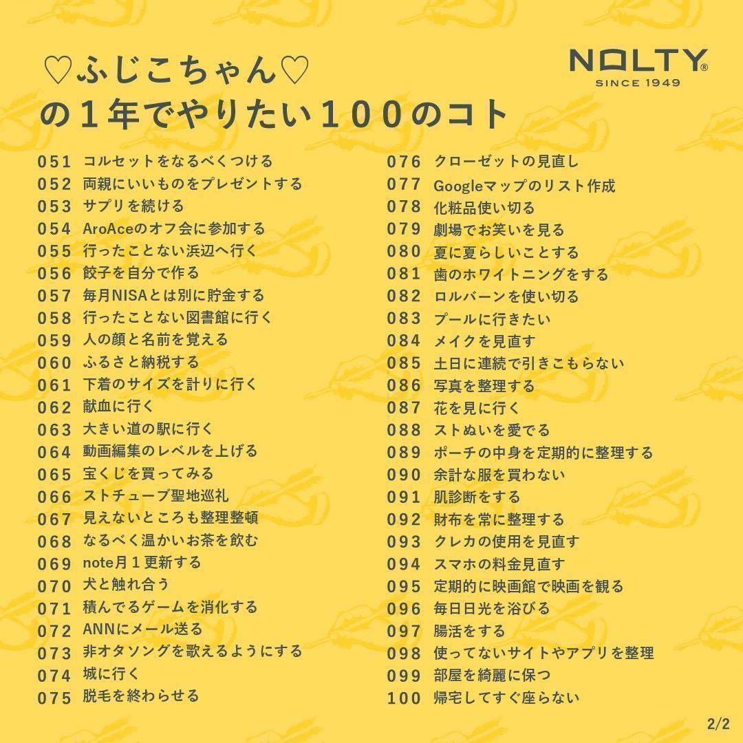 fjkochang's tweet photo. 2026年やりたいこと100です。
途中でネタ尽きて似たようなのも多いけど、がんばります https://t.co/XAbC8RANb4