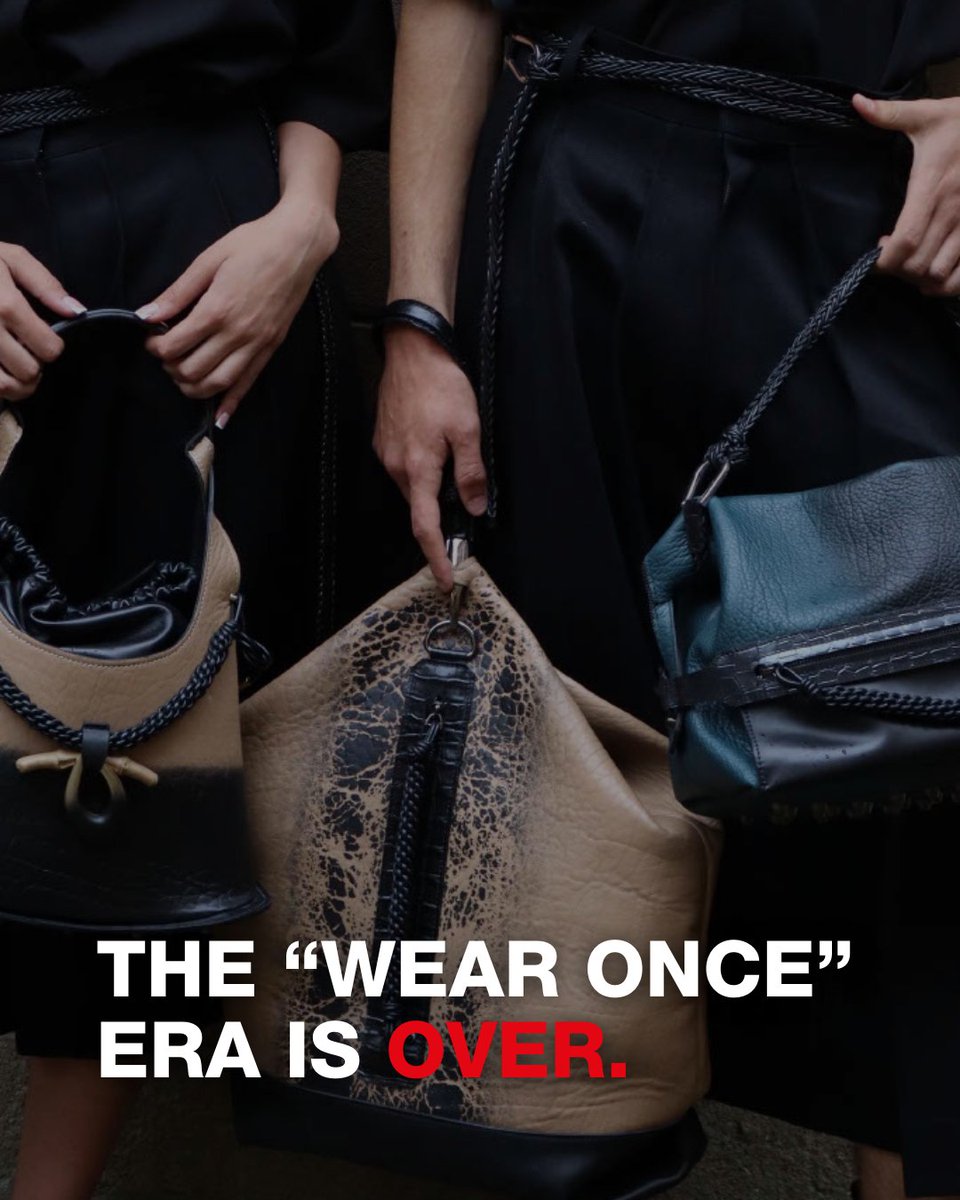 _Real_leather_'s tweet photo. Fast fashion fuels waste. But it doesn’t have to be this way.

Real leather is made to last, repair and reuse - not to end up in landfill.

Good design should be worn, not thrown.
#RealLeatherStayDifferent #AntiThrowaway #ChooseRealLeather #RLSD2026 #SlowStyle https://t.co/SPoXeG8ZvV