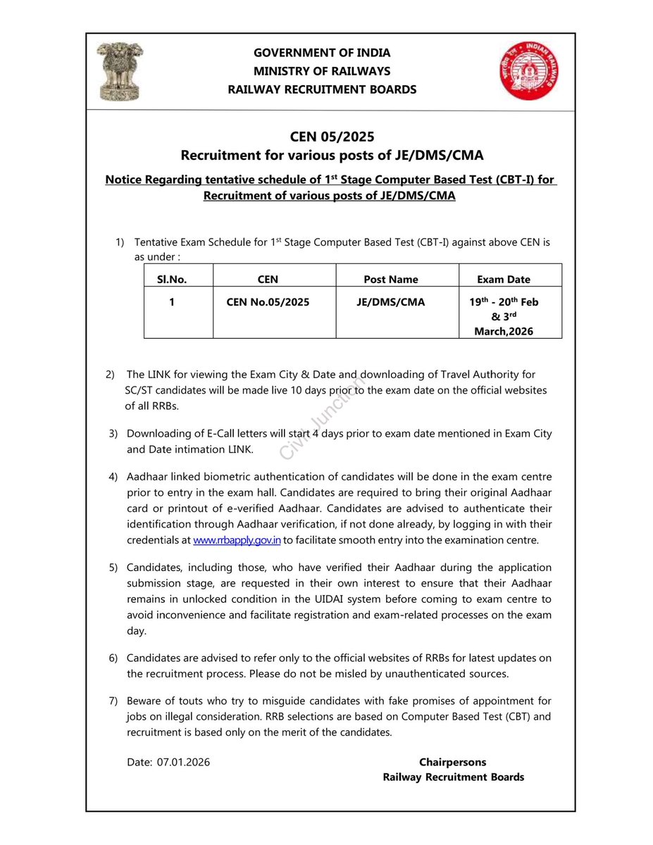 Civil Junction tweet media