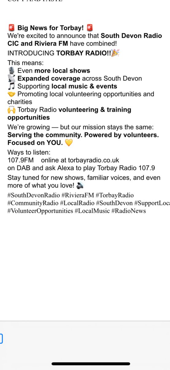 Torbay Radio (@SouthDevonRadio) / Posts / X