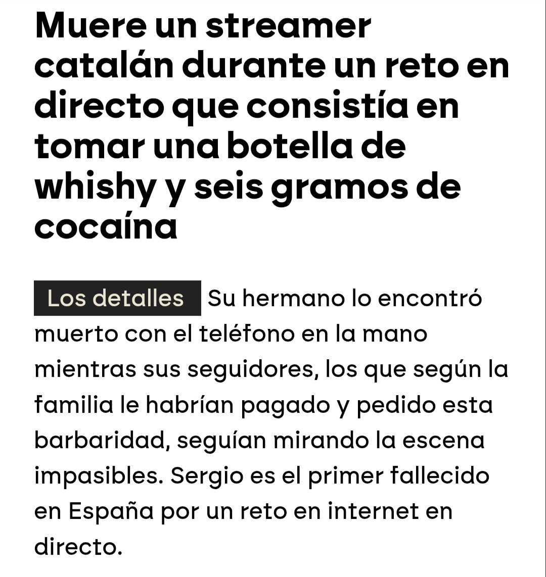 Pues creo que ya hemos fracasado como sociedad