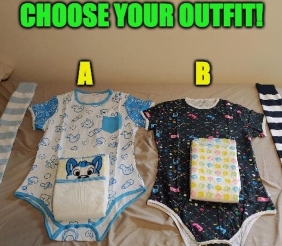 MommyCarolina8's tweet image. Choose your outfit A OR B