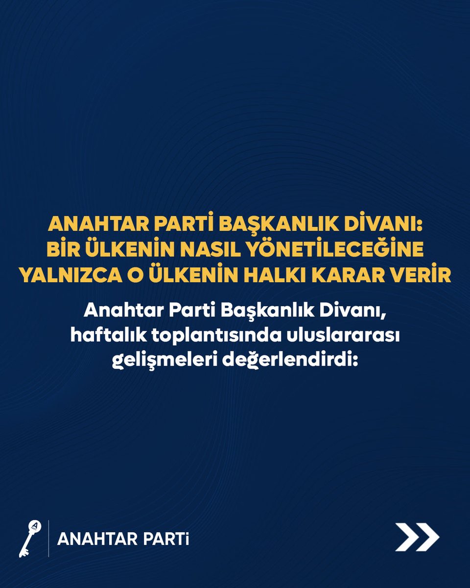 anahtarparti's tweet photo. Anahtar Parti Başkanlık Divanı’nın 06.01.2026 tarihinde gerçekleştirdiği topantı sonrasında yapılan basın açıklaması: https://t.co/jN5l22PVe0