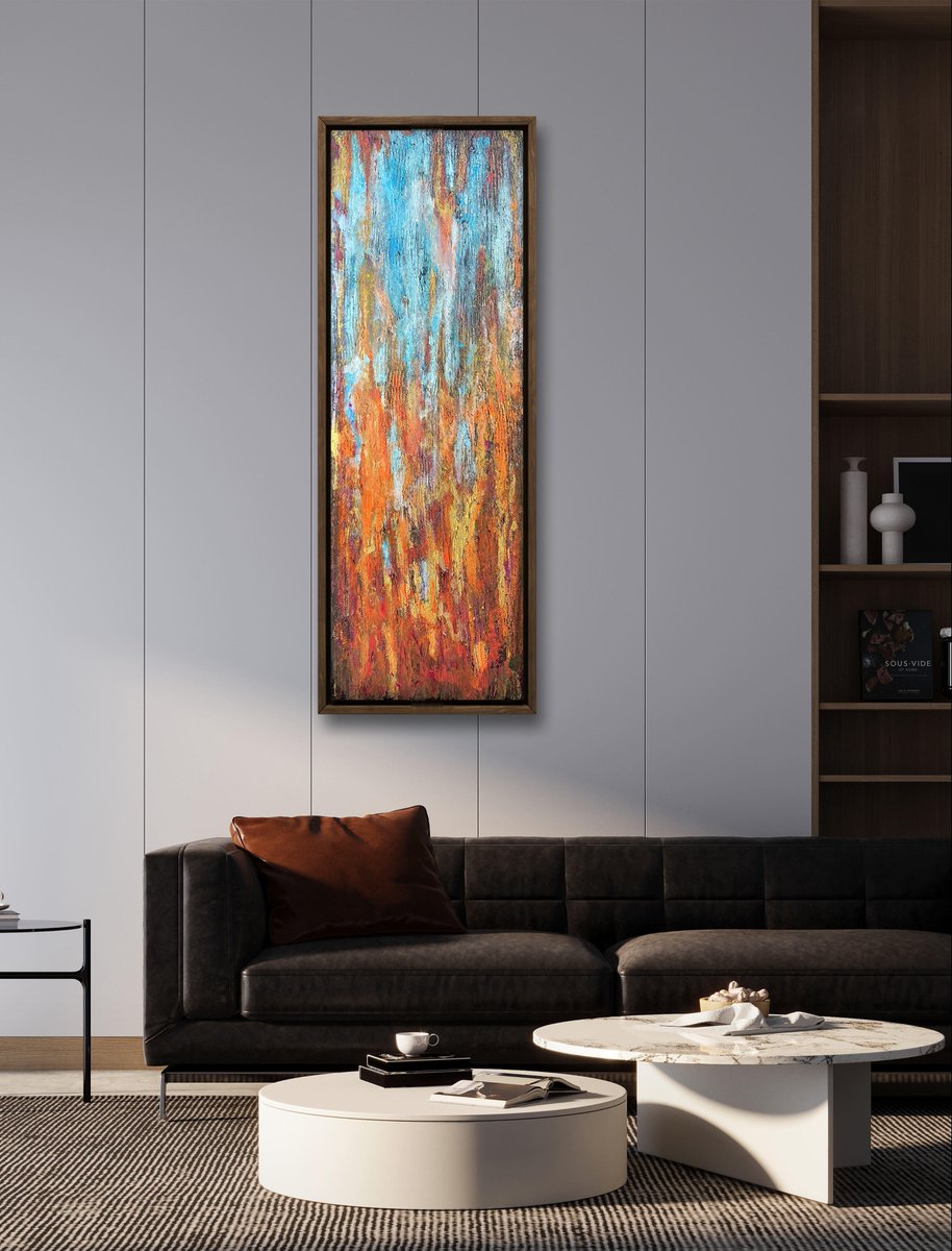 Flame of Fire is pure energy on canvas.
Bold texture, intuition, and rebellion in abstract form.
A statement piece for modern interiors ready to ignite the space. By artist <a href="/MistyLady4/">Misty Lady</a> 
#AbstractArt #ModernPainting #ContemporaryArt #WallArt #ArtCollectors
artcursor.com/products/flame…
