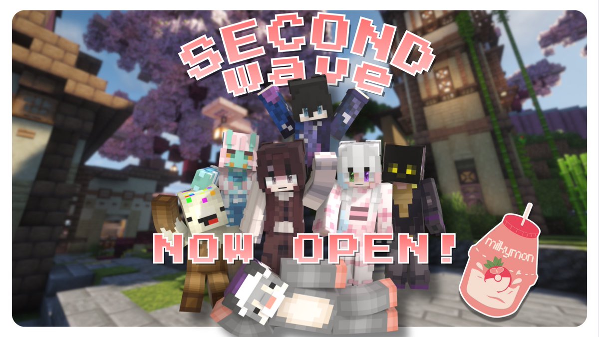 milkymonSMP's tweet image. #milkymon smp wave 2 applications are now open! 💗🐄

we’re inviting new players to join our cobblemon community 🤭
explore, build, battle gyms, catch mons, and hang out with others.

applications are open for a limited time, so don’t wait!

apply here ⤵️
forms.gle/mJoSmhtwsxxo7r…