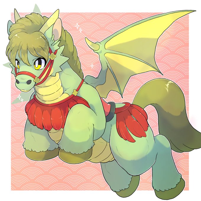 ほしいもお礼絵の貴ドラさんのお馬TFイラストでした!!
ありがとうございました🙏✨✨ 