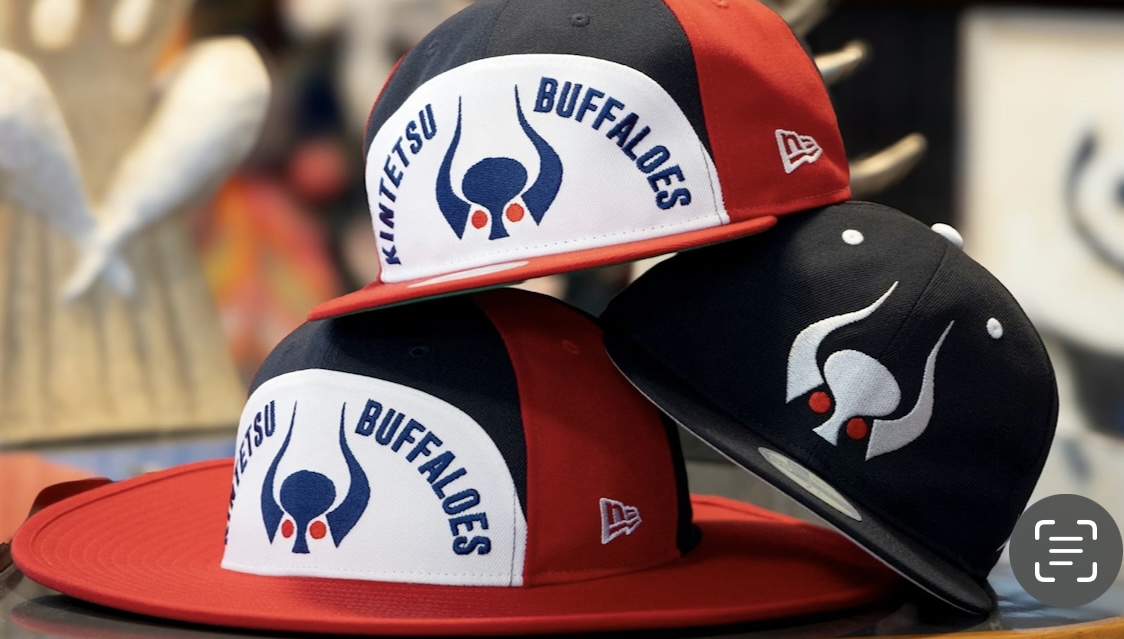 希少　NEW ERA　近鉄バッファローズ　岡本太郎デザイン ニューエラ×岡本太郎 コラボ第3弾、「近鉄バファローズ」のロゴ＆岡本