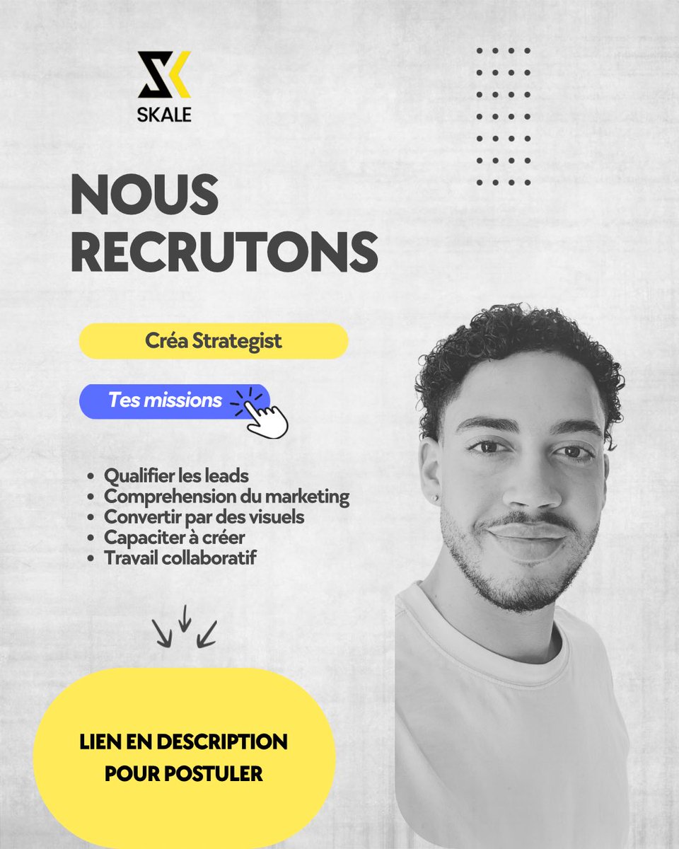 Evan_rss's tweet photo. Je recrute un Créa Strategist spécialisé en visuels publicitaires orientés performance. https://t.co/2uqsboTgqc