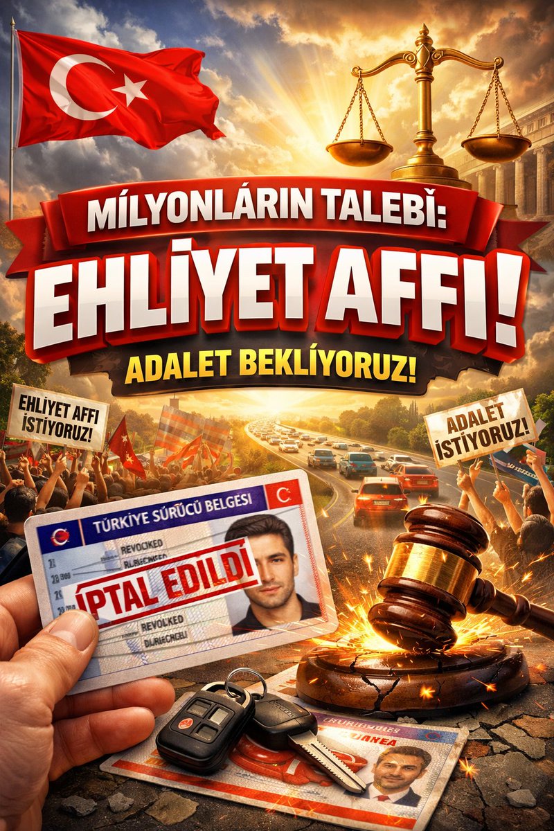 MHPdenEhliyete TamKapsam
#PuanDeğilAF

Sadece ehliyetimizi geri istiyoruz adalet arıyoruz!!