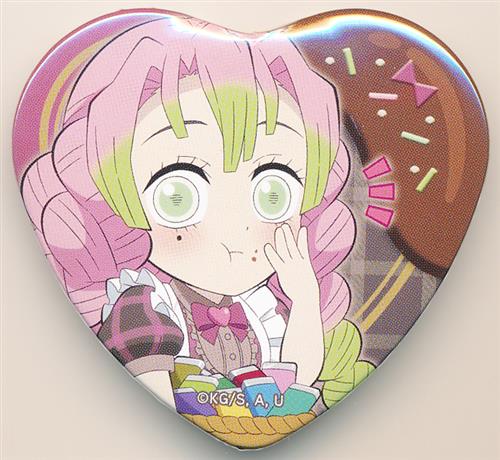 鬼滅の刃　甘露寺蜜璃　バレンタイン　2023 ハート型缶バッジ 鬼滅の刃 バレンタインデー 2023 缶バッジ 甘露寺蜜璃 鬼滅の刃 甘露寺