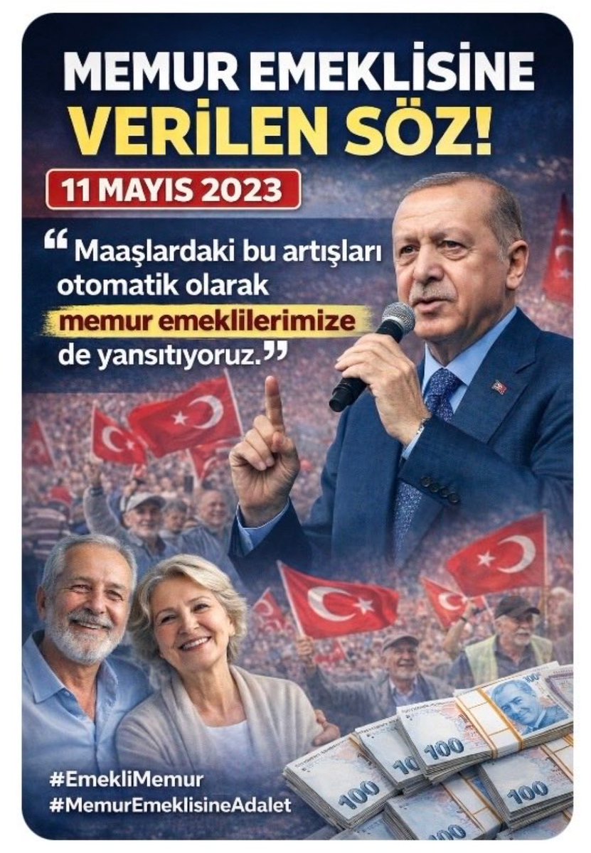 Orhan834688's tweet photo. EN DÜŞÜK EMEKLİ DİYE BİRŞEY YOKTUR‼️
HERKES ÖDEDİĞİ PRİME GÖRE MAAŞ ALIR‼️
#EmekliMemur yıllarca yüksekten prim ödedi hukuksuzca maaşının yarısına elkonuldu‼️
30-40yıllık ödenen prim ile
Açlık sınırı altında maaş alıyoruz 
#MemurEmeklisineAdalet
@Akparti @MHP_Bilgi @herkesicinCHP https://t.co/EMwZH5Mb3H