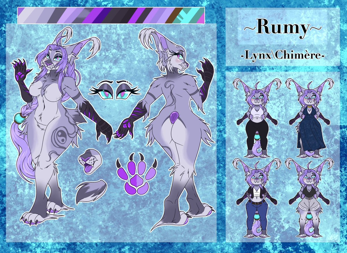 ✨ A little reference to my OC Rumy!! :3
(Design by my wonderful <a href="/JungleBeeArt/">JUNGLE BEE ART 🔞</a> )

🇨🇵 Petite ref de mon oc Rumy!! :3 
(Design de ma magnifique <a href="/JungleBeeArt/">JUNGLE BEE ART 🔞</a> )

#furryart #oc #furryartist #furry #furryfandom #fursona #mylittlepony #fursonaart #mlpoc #mlpart #brony #commissionart