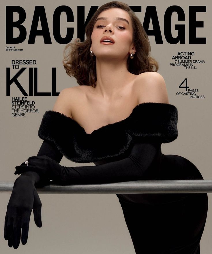 About_Hailee's tweet image. Backstage Cover | April 2025   

Dressed to Kill. Our Stunning Baby Love Hailee Steinfeld Steps into the Horror Genre #ThankYou2025