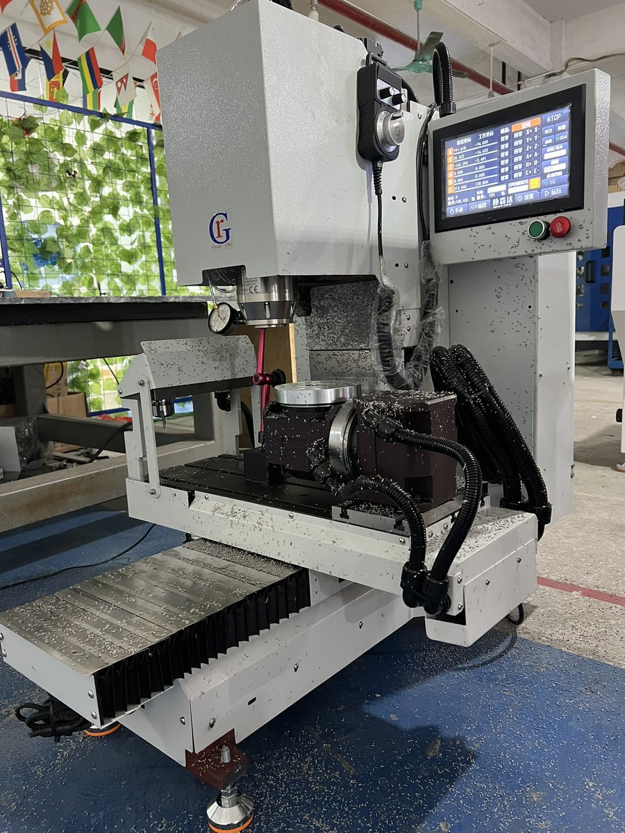 The mini 5-axis CNC machine is being adjusted.
 #cnc #cncmachine #CNCmachining #cncmachinist #cncmillingmachine #cncrouter #cncmill #cncmilling #minicnc  #cnclathe #cnccutting #5axis #cnctools #machinist #mold #components #machinetools #greatcnc #cncoperator #factory #machining
