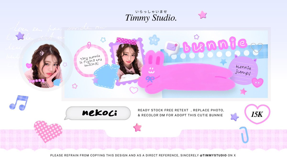 timmystudio's tweet image. hai bunnies &amp;lt; 💗 &amp;gt; tolong bantu retweet yaa 🐰

timmy punya empat anak kelinci yang bisa kamu bawa pulang sekarang, semuanya layout foto wony terbaru 💬

free retext, replace, &amp;amp; recolor 🎼 ddum ddum ddum . . . dm timmy sekarang yaa

#zonauang #zonaba