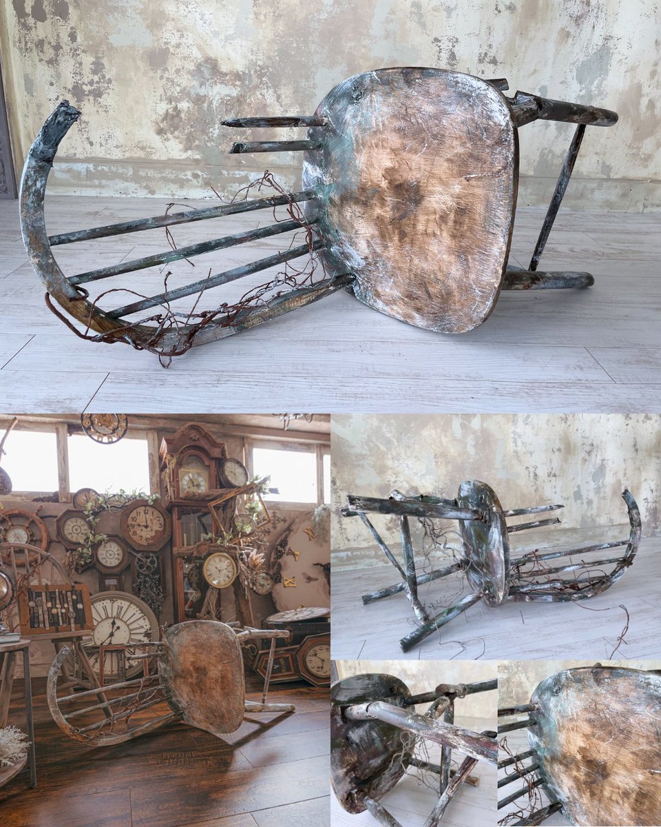 撮影用・ディスプレイ用の廃墟風アンティークチェアを探してるならこれ