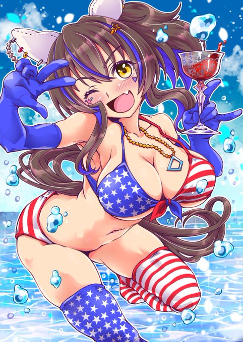 #umamusume 
#くそ寒いので水着を貼る 