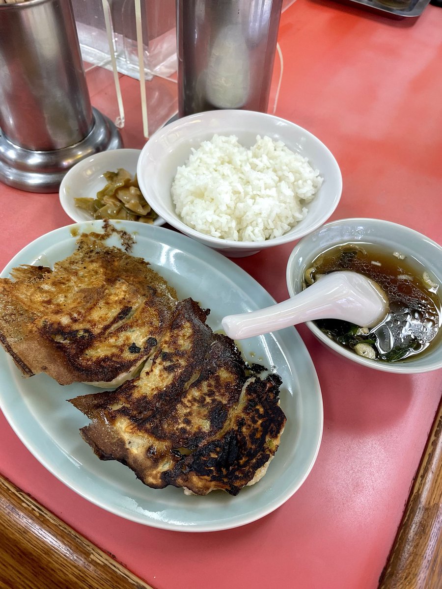 中華麺舗 虎 @ 武蔵新田 餃子定食¥950 ドラマ「SPEC」のあの餃子屋