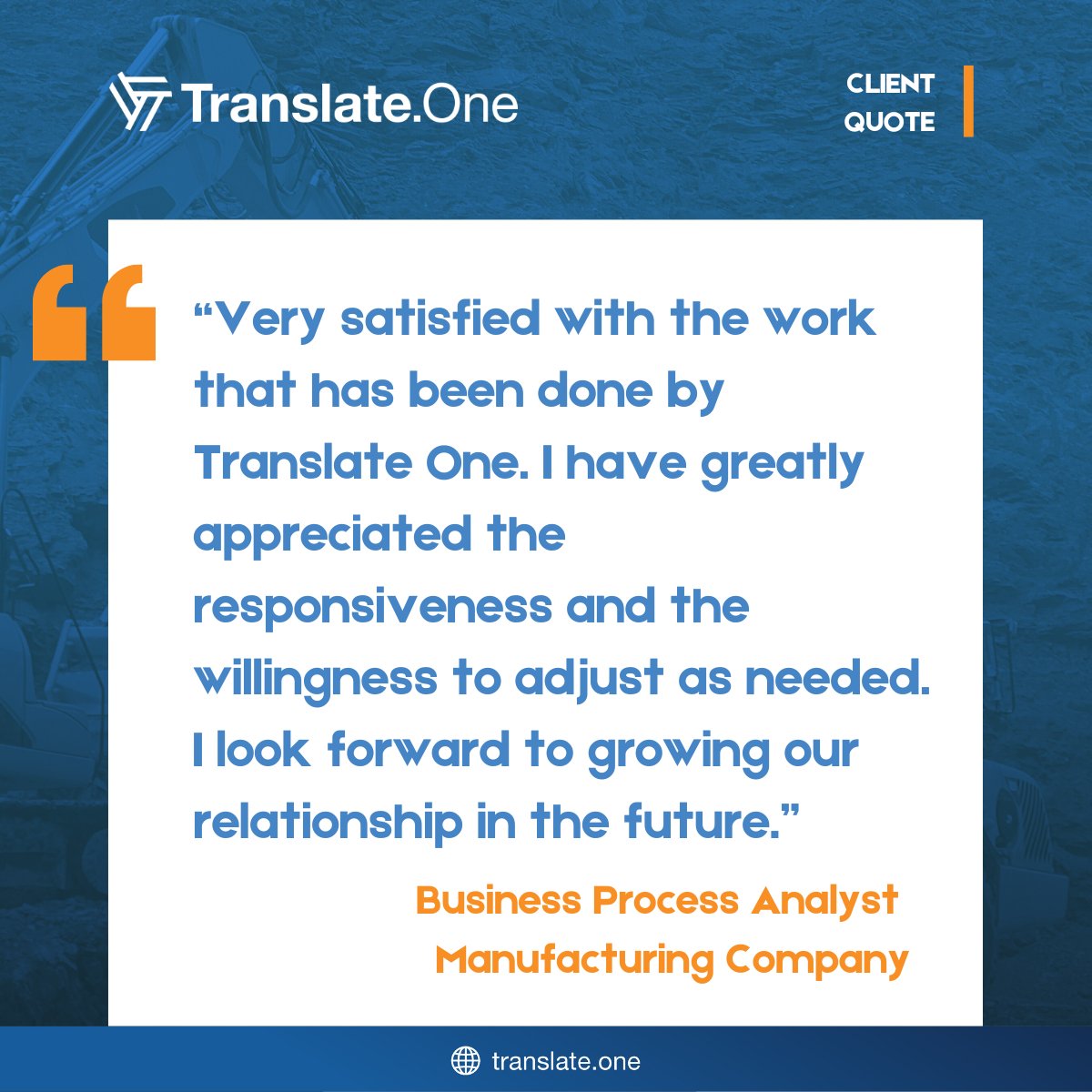 ✨ The experiences shared by our clients are our greatest reward! ✨ 
 
Curious about how our language solutions can support your growth? Learn more here:  ow.ly/aYkk50VUQ8t

#l10n