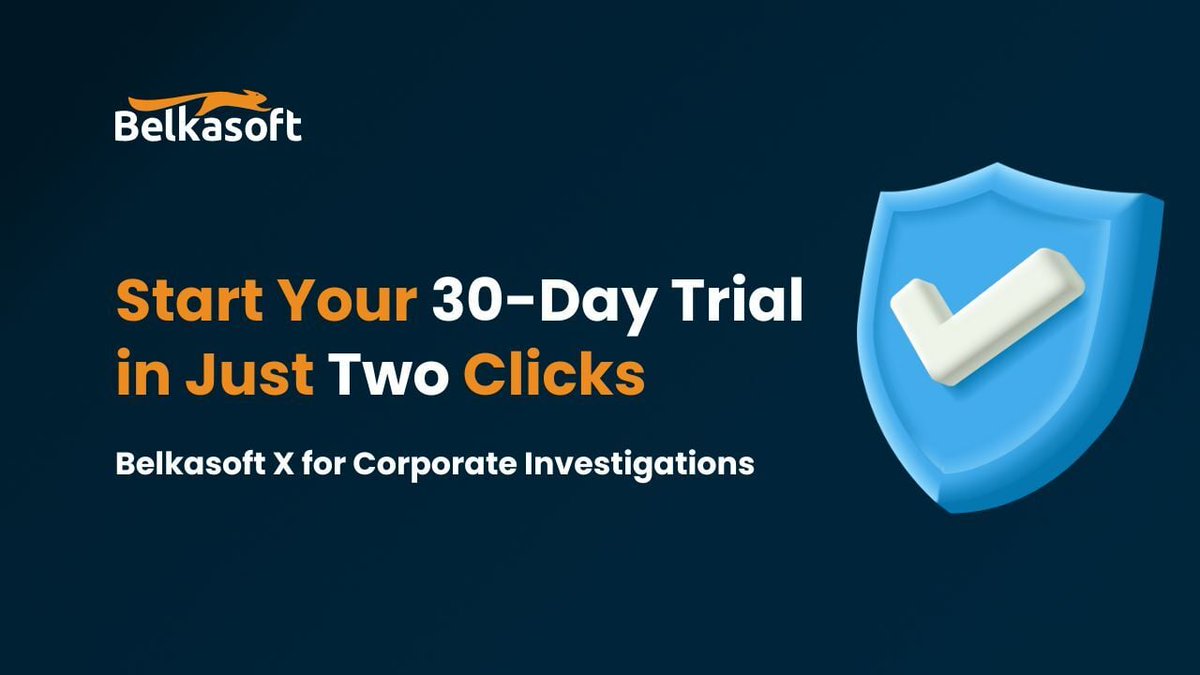 ⏱️Your time is valuable.
Why wait for a confirmation when you can start investigating today?

Secure your 30-day Belkasoft X Corporate trial in just two clicks.
No delays, no manager approval—just powerful digital forensics at your fingertips.

Get access: eu1.hubs.ly/H0qLr_70