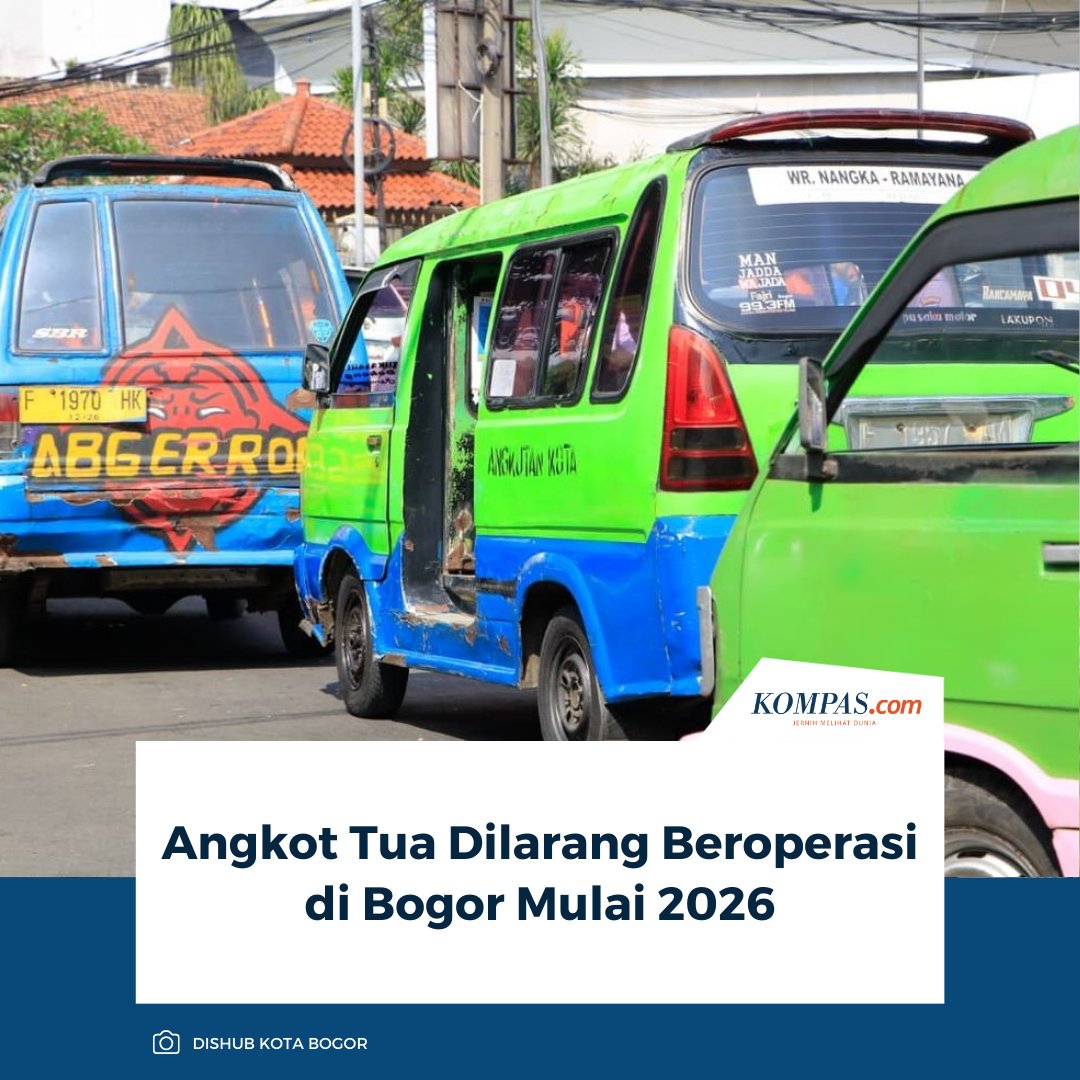 Operasional angkot tua di Kota Bogor terus mendapatkan tindakan. Pemerintah Kota Bogor makin serius untuk menghapuskan angkot tua di jalan.

Baca Selengkapnya 👇🏻
otomotif.kompas.com/read/2026/01/0… 

~NA #Angkot #TransportasiUmum #Bogor