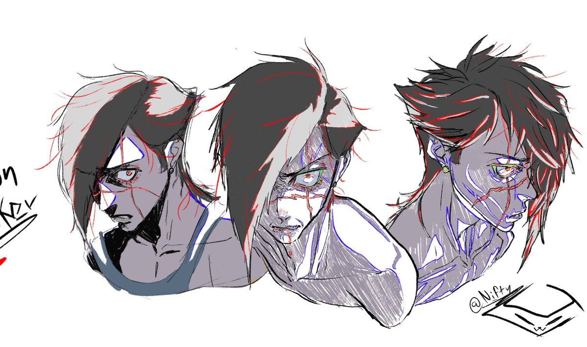 NiftyCat_'s tweet photo. Demon breakers‼️👹
***** character sheet
#indieanimator #2dcharactersheet https://t.co/cHwC0jrYA3