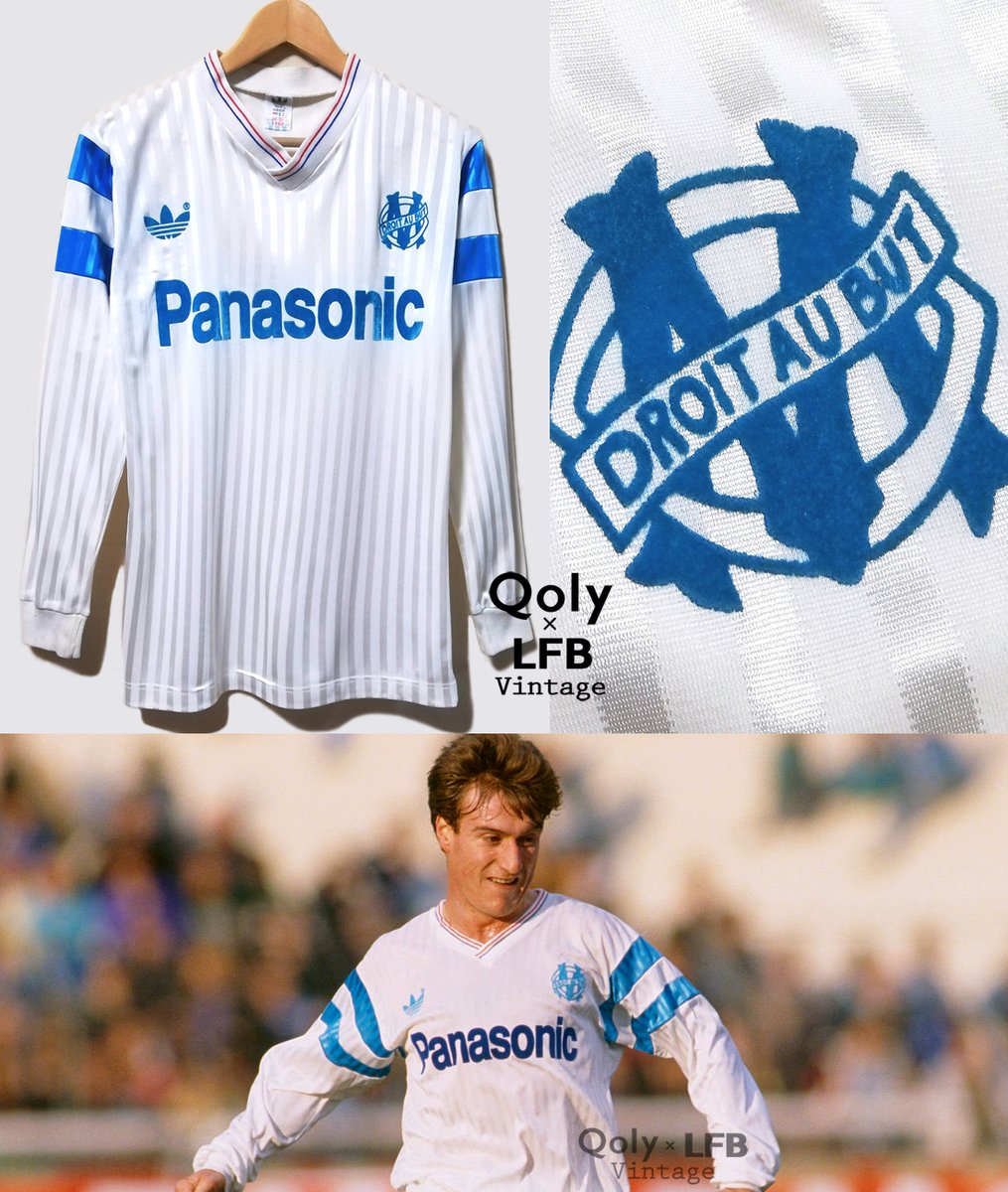 【USED】マルセイユ　1989-1991 長袖　ユニフォーム 古着/Used】 🇫🇷マルセイユ 1989-91 adidas ホーム長袖 ユニフォーム