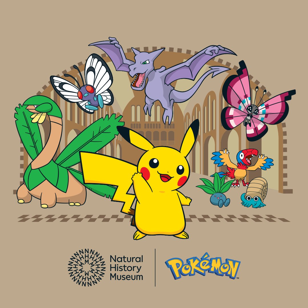 Our pop-up store at the <a href="/NHM_London/">Natural History Museum</a> will be Pokécology themed! 🌋🌿

Missed out on tickets? You can shop select products at #PokemonCenterUK, plus select UK retailers will have a 'Pikachu at the Museum' oversized Pokémon TCG promo card.

More info: pkmn.news/49mY0KW