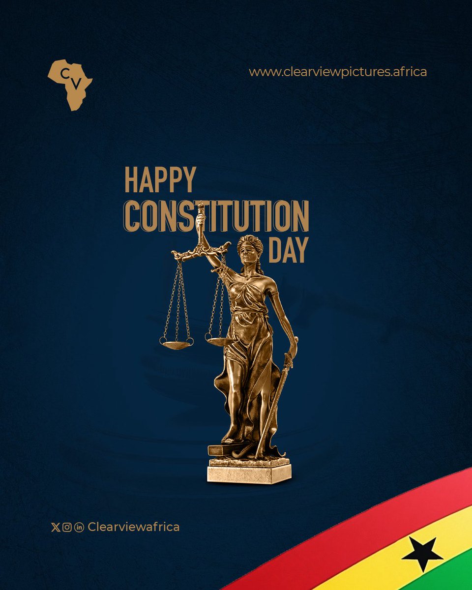 Today we celebrate the law that binds us together and protects our rights as citizens.
Happy Constitution Day 🇬🇭

Clearviewpictures.africa