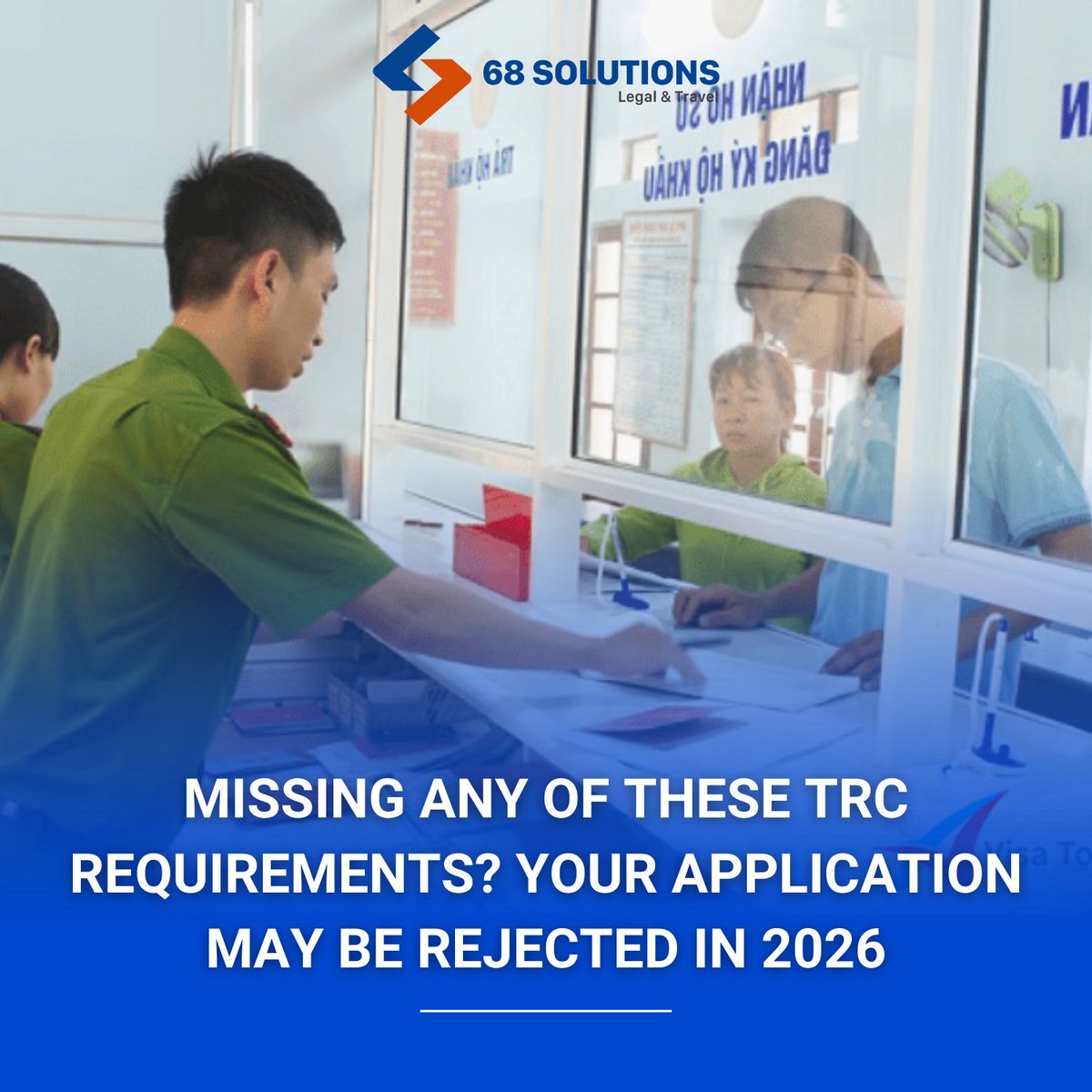 TEMPORARY RESIDENCE CARD CHECKLIST 2026

To apply for a TRC in Vietnam, ensure your documents are accurate and consistent

Read full guide on our Fanpage: facebook.com/share/p/1DqyL1…

📷 Hotline/WhatsApp/Zalo: (+84) 982 500 802