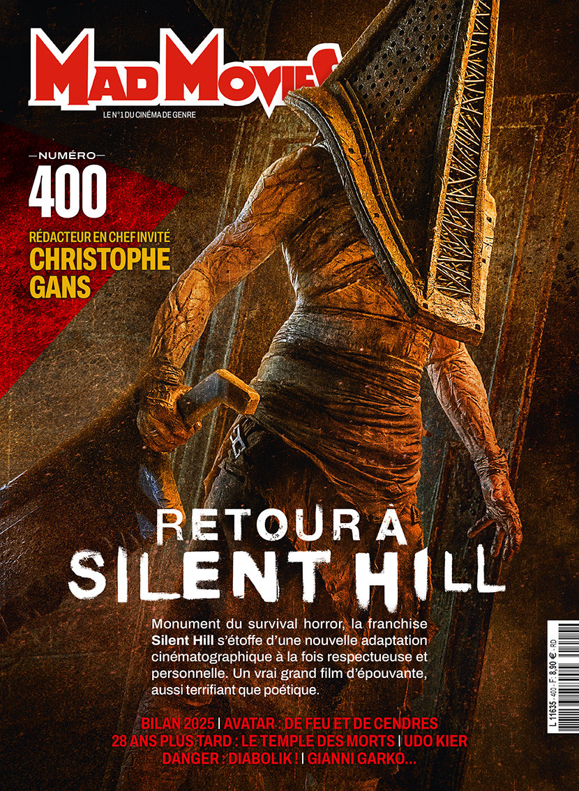 MadMovies N°400 - en kiosques le 16 janvier 2026 !

Christophe Gans, rédacteur en chef invité ⭐️

Bonne année à toutes et à tous ! 🎉

🍂 En couverture, Le voilà, le 400e… Ce chiffre aussi imposant qu’intimidant nous imposait de marquer le coup. Et ça tombe bien, notre très cher