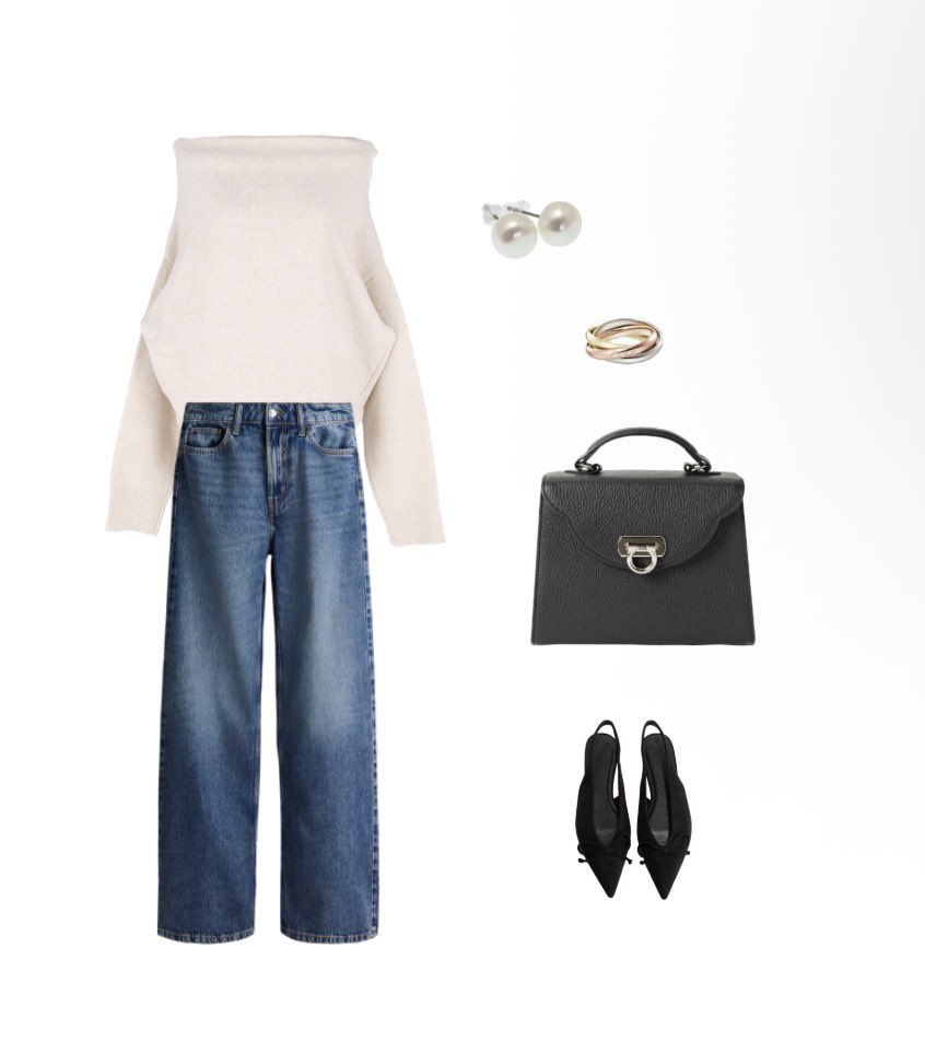 lisafeeb_uru's tweet image. cocaのオフショルニット、肩を下げずに着ると首元がドレープニットみたいになって可愛い🦭