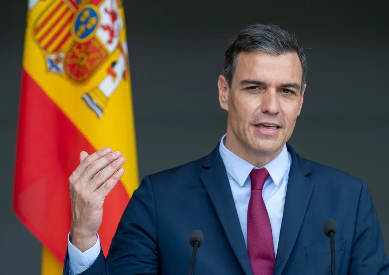 CensoredHumans's tweet image. Spain’s Prime Minister Pedro Sanchez:

“If we defend international law in Ukraine, then we must defend international law in Gaza.”

“We must end the policy of double standards.”