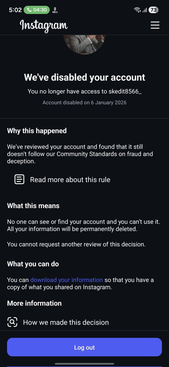 Rishikant8512's tweet photo. This account is very important to me and I request a manual review.
Please reconsider and help me restore my account.

Thank you.
@Meta @instagram @MetaQuestVR @AIatMeta @MetaNewsroom @MetaforDevs #Meta #instagram https://t.co/f8fXSPctsg