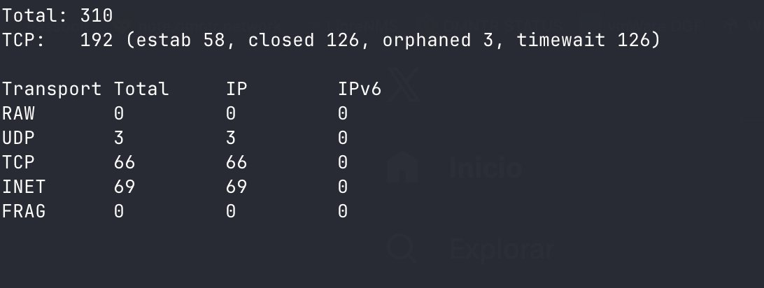 #TipLinux

Ejecuta: watch -d -n 1 ss -s

Muestra en tiempo real cuántas conexiones TCP/UDP/etc tienes abiertas y resalta los cambios.

Lo divertido no es el comando, lo divertido es descubrir que tu servidor “tranquilo” no lo está tanto 👿👿👿