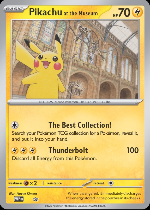 ピカチュウ　まとめ　プロモなど　ジャンク ポケモンとロンドン自然史博物館(Natural History Museum)コラボ記念の