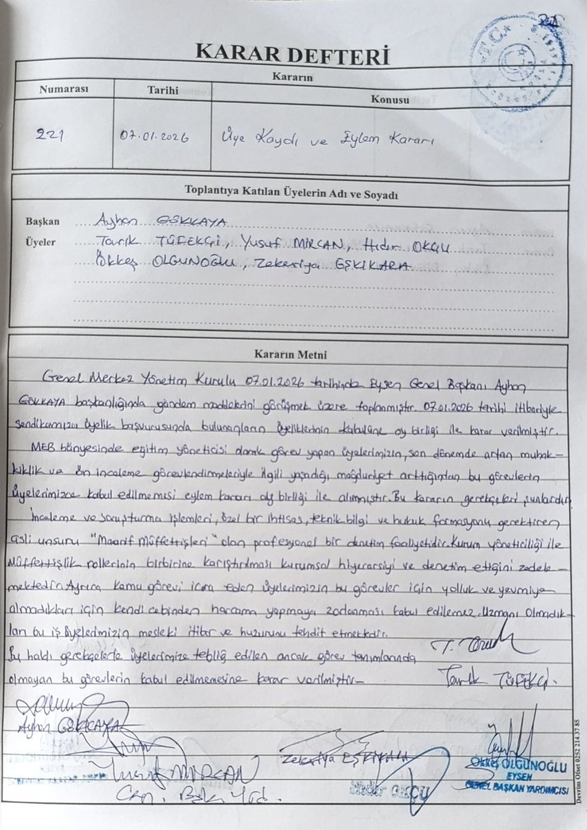 📢 EĞİTİM YÖNETİCİLERİNE "ANGARYA" GÖREVLERİNE DUR DİYORUZ!
​Değerli Mücadele Arkadaşlarımız, Kıymetli Eğitim Yöneticileri;
​Okul müdürü, müdür yardımcısı ve şube müdürü olarak asli görevimiz; okullarımızı yönetmek, eğitimin kalitesini artırmak ve geleceğimizin teminatı