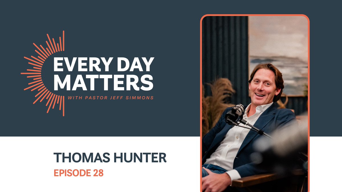 rhcc's tweet image. 🎉 New episode + a brand-new season! Season 2 of Every Day Matters is here. Pastor Jeff Simmons and Thomas Hunter talk faith, money, and everyday choices that lead to peace and freedom.

👉 Listen at rollinghills.church/everydaymatters or on your favorite podcast app.